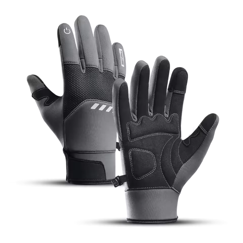 Autumn Winter Outdoor Cycling Gloves Gym Fitness Sports Running Warm Touch Screen Nonslip Gloves Motorcycle Gloves Men Black